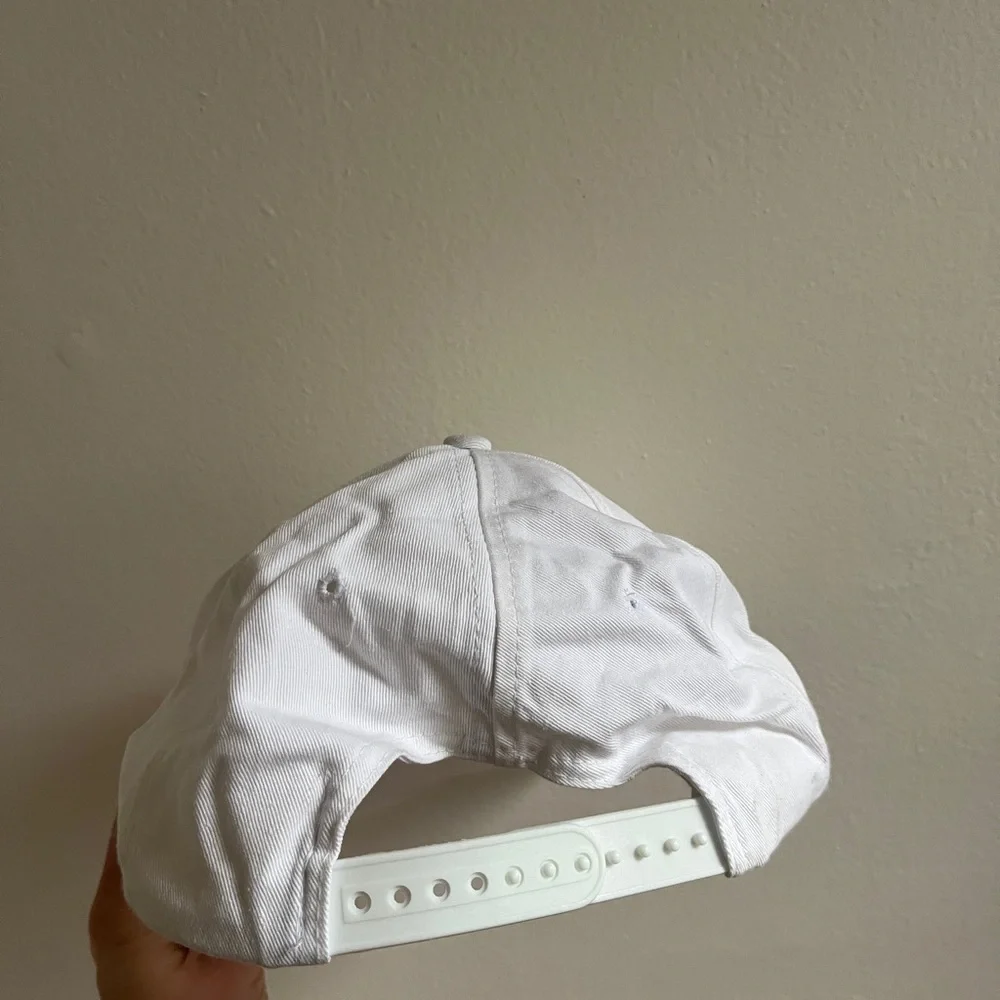Vintage White Graphic Cap “I’m a perfect 50” birthday hat
